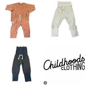 CHILDHOODS CLOTHING 3-6 Month Bundle of Three Items / Sets Skinny Sweats Baby